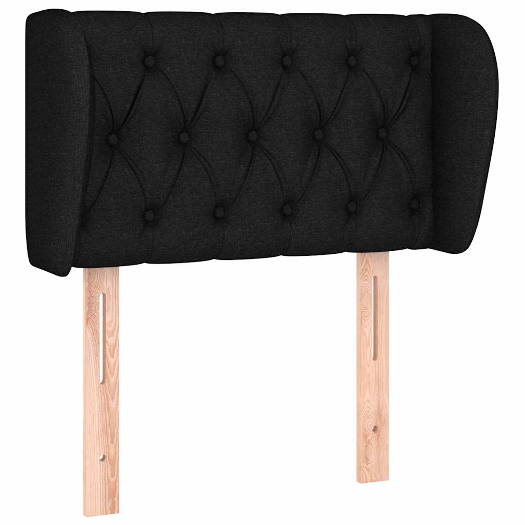 Vidaxl hoofdbord met randen 83x23x78 88 cm stof zwart