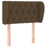 Vidaxl hoofdbord met randen 83x23x78 88 cm stof donkerbruin