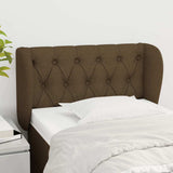 Vidaxl hoofdbord met randen 83x23x78 88 cm stof donkerbruin
