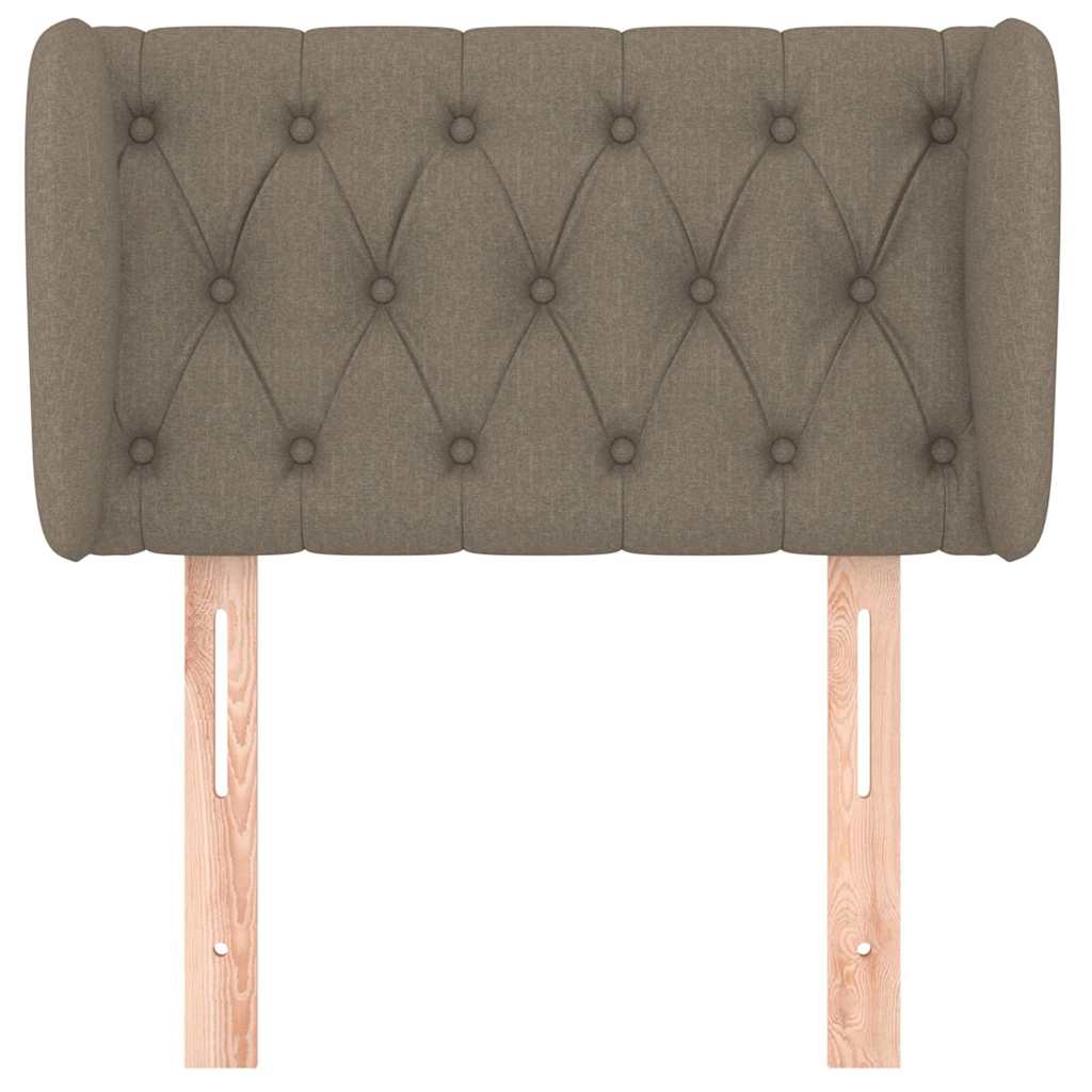 Vidaxl hoofdbord met randen 83x23x78 88 cm stof taupe