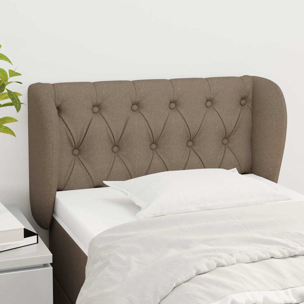 Vidaxl hoofdbord met randen 83x23x78 88 cm stof taupe