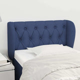 Vidaxl hoofdbord met randen 83x23x78 88 cm stof blauw