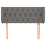 Vidaxl hoofdbord met randen 93x23x78 88 cm stof donkergrijs