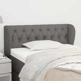 Vidaxl hoofdbord met randen 93x23x78 88 cm stof donkergrijs