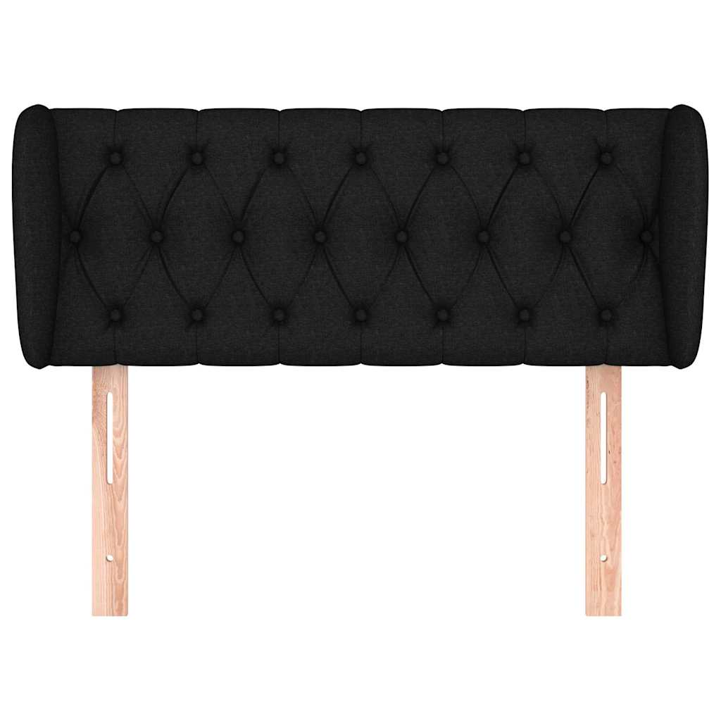 Vidaxl hoofdbord met randen 93x23x78 88 cm stof zwart