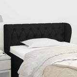 Vidaxl hoofdbord met randen 93x23x78 88 cm stof zwart