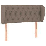 Vidaxl hoofdbord met randen 93x23x78 88 cm stof taupe
