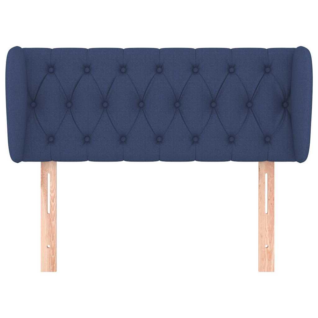 Vidaxl hoofdbord met randen 93x23x78 88 cm stof blauw