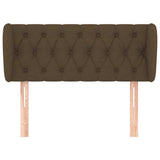 Vidaxl hoofdbord met randen 103x23x78 88 cm stof donkerbruin
