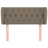 Vidaxl hoofdbord met randen 103x23x78 88 cm stof taupe