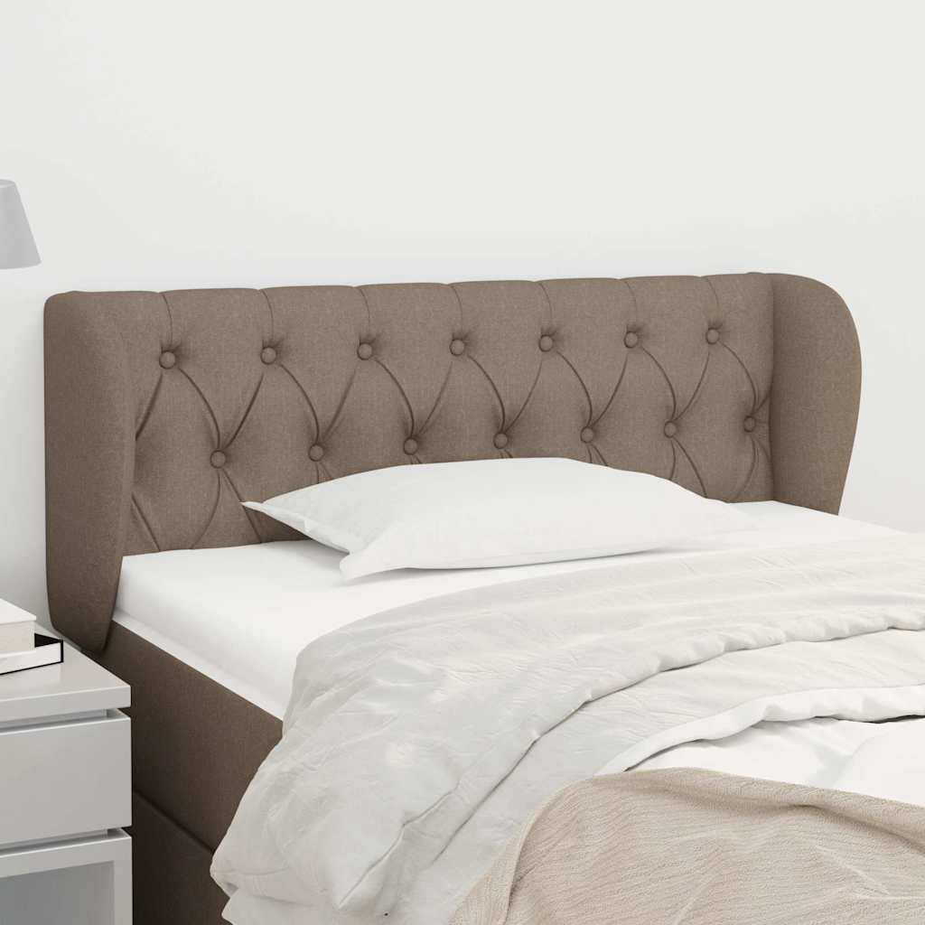 Vidaxl hoofdbord met randen 103x23x78 88 cm stof taupe