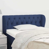 Vidaxl hoofdbord met randen 103x23x78 88 cm stof blauw