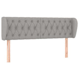 Vidaxl hoofdbord met randen 147x23x78 88 cm stof lichtgrijs