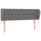 Vidaxl hoofdbord met randen 147x23x78 88 cm stof donkergrijs