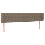 Vidaxl hoofdbord met randen 183x23x78 88 cm stof taupe