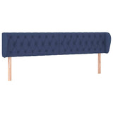 Vidaxl hoofdbord met randen 183x23x78 88 cm stof blauw