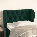 Vidaxl hoofdbord met randen 83x23x78 88 cm fluweel donkergroen