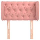Vidaxl hoofdbord met randen 83x23x78 88 cm fluweel roze