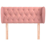 Vidaxl hoofdbord met randen 93x23x78 88 cm fluweel roze