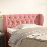 Vidaxl hoofdbord met randen 93x23x78 88 cm fluweel roze