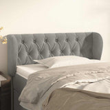 Vidaxl hoofdbord met randen 103x23x78 88 cm fluweel lichtgrijs