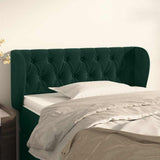 Vidaxl hoofdbord met randen 103x23x78 88 cm fluweel donkergroen