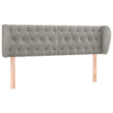 Vidaxl hoofdbord met randen 147x23x78 88 cm fluweel lichtgrijs