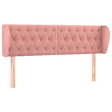 Vidaxl hoofdbord met randen 147x23x78 88 cm fluweel roze