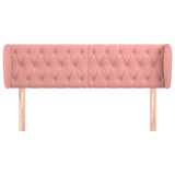 Vidaxl hoofdbord met randen 147x23x78 88 cm fluweel roze