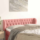 Vidaxl hoofdbord met randen 147x23x78 88 cm fluweel roze