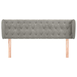 Vidaxl hoofdbord met randen 163x23x78 88 cm fluweel lichtgrijs