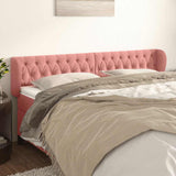 Vidaxl hoofdbord met randen 203x23x78 88 cm fluweel roze
