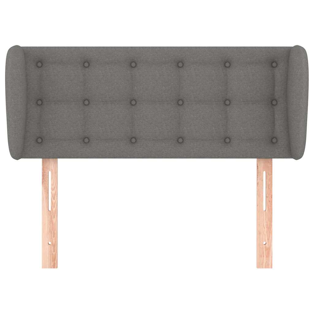 Vidaxl hoofdbord met randen 83x23x78 88 cm stof donkergrijs