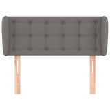 Vidaxl hoofdbord met randen 83x23x78 88 cm stof donkergrijs