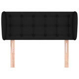 Vidaxl hoofdbord met randen 83x23x78 88 cm stof zwart
