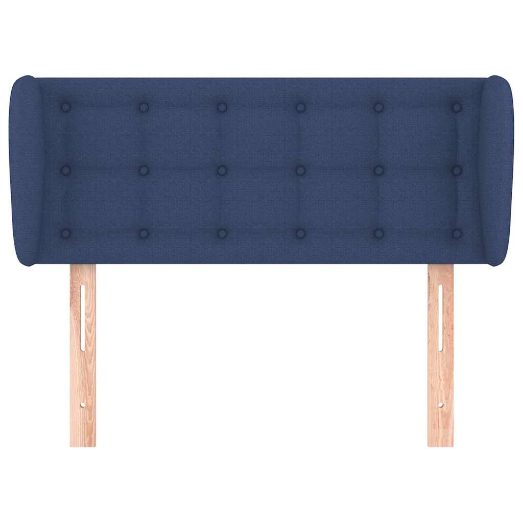 Vidaxl hoofdbord met randen 83x23x78 88 cm stof blauw