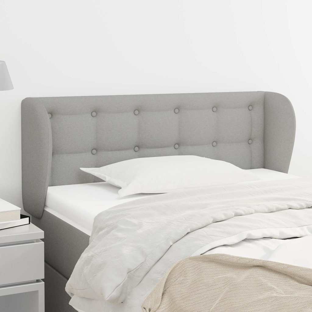 Vidaxl hoofdbord met randen 93x23x78 88 cm stof lichtgrijs