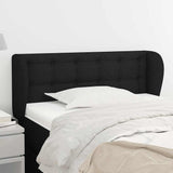 Vidaxl hoofdbord met randen 93x23x78 88 cm stof zwart