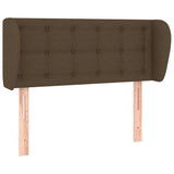Vidaxl hoofdbord met randen 93x23x78 88 cm stof donkerbruin
