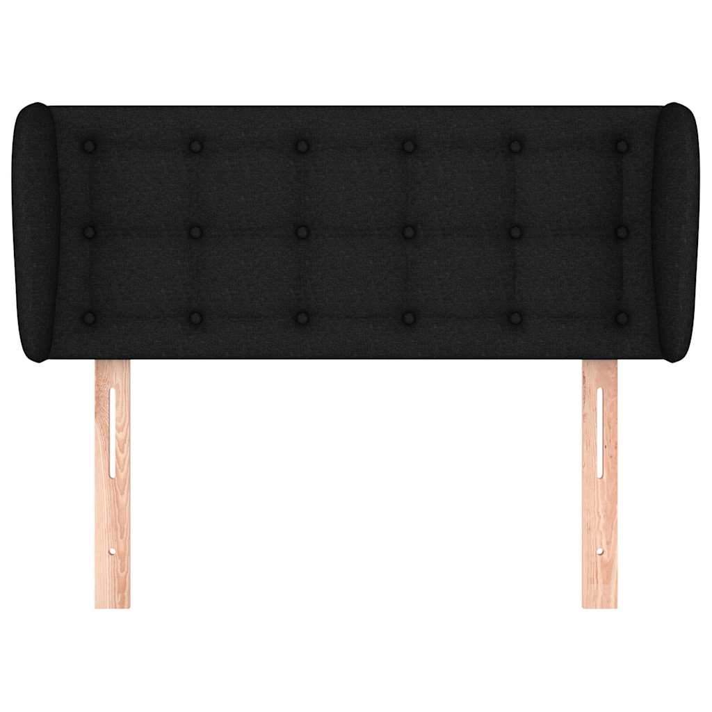Vidaxl hoofdbord met randen 103x23x78 88 cm stof zwart