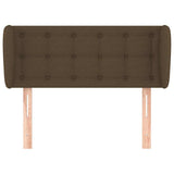 Vidaxl hoofdbord met randen 103x23x78 88 cm stof donkerbruin