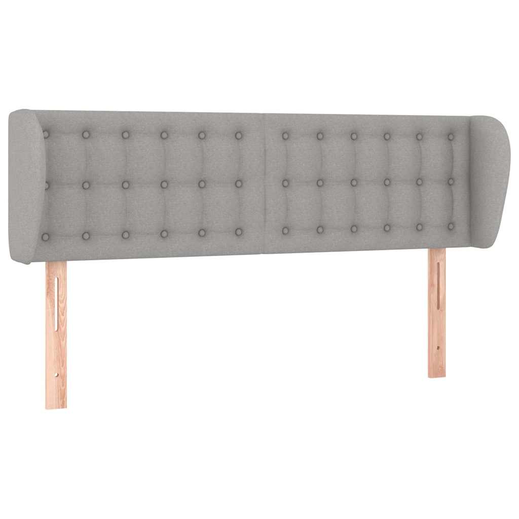 Vidaxl hoofdbord met randen 147x23x78 88 cm stof lichtgrijs