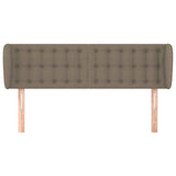 Vidaxl hoofdbord met randen 147x23x78 88 cm stof taupe