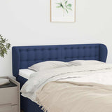 Vidaxl hoofdbord met randen 147x23x78 88 cm stof blauw