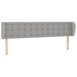 Vidaxl hoofdbord met randen 183x23x78 88 cm stof lichtgrijs