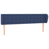 Vidaxl hoofdbord met randen 183x23x78 88 cm stof blauw