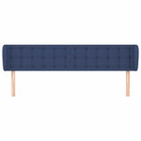 Vidaxl hoofdbord met randen 183x23x78 88 cm stof blauw