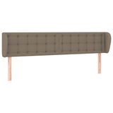 Vidaxl hoofdbord met randen 203x23x78 88 cm stof taupe