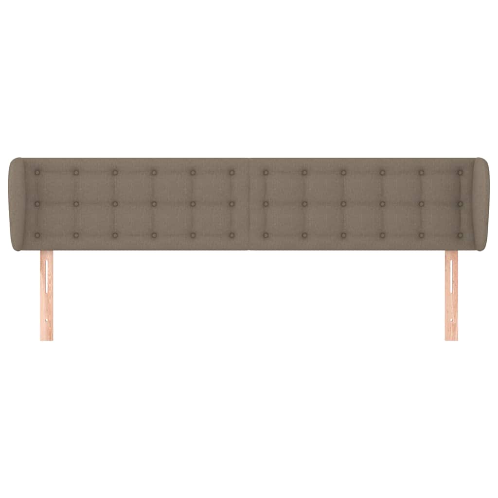 Vidaxl hoofdbord met randen 203x23x78 88 cm stof taupe