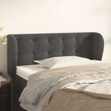 Vidaxl hoofdbord met randen 83x23x78 88 cm fluweel donkergrijs
